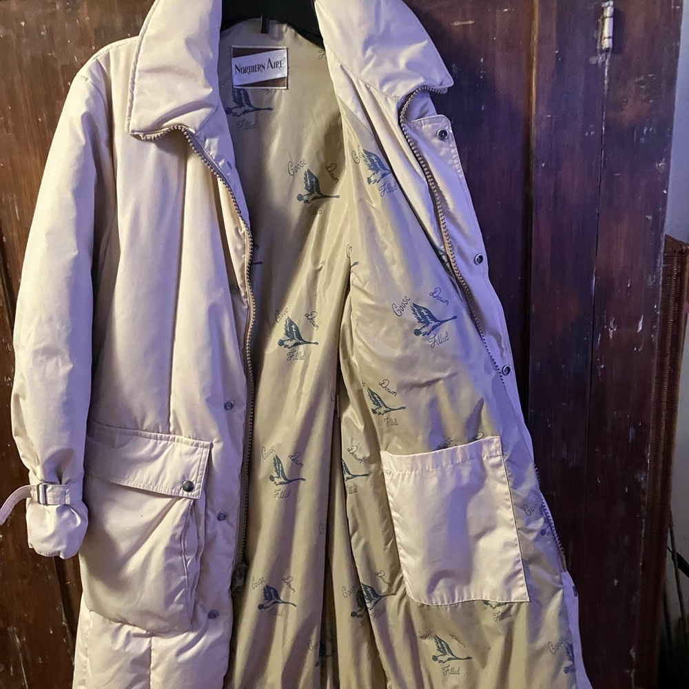 Nautica Men's Cream Trench Coat winter coat